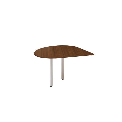 Stolová přístavba Alfa 100, 120 x 120 x 73,5 cm, kapka, levé provedení, dezén ořech