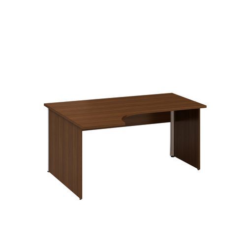 Ergo kancelářský stůl Alfa 100, 180 x 120 x 73,5 cm, levé provedení, dezén ořech