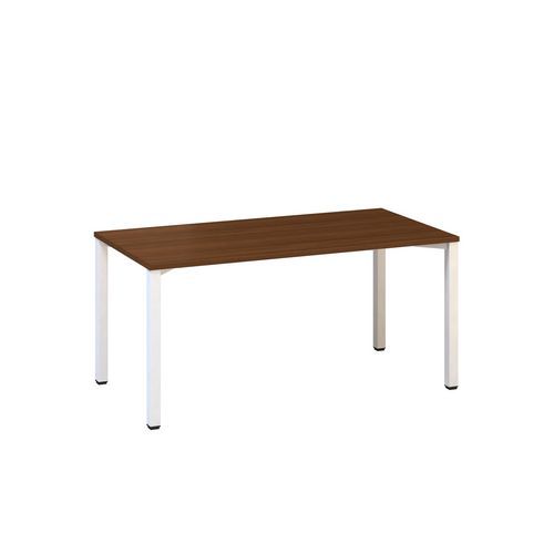 Kancelářský stůl Alfa 200, 160 x 80 x 74,2 cm, rovné provedení, dezén ořech, RAL9010
