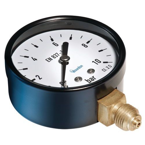 Manometr MAT – Bourdon, radiální, průměr 63 mm, tlak max. 10 barů