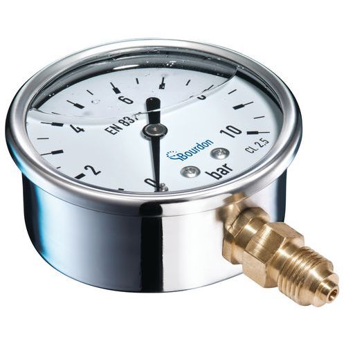 BOURDON tlakoměr glycerinový, průměr 63 mm, 4 bar