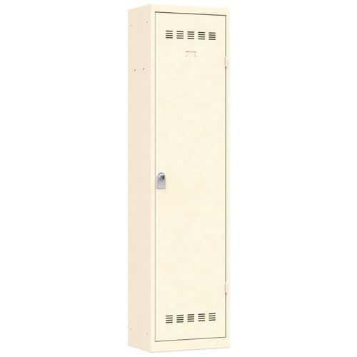 Svařovaná šatní skříň Vinco, 1 oddíl, 500 mm, otočný uzávěr, béžová/béžová