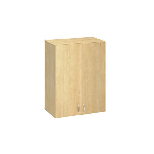 Přístavbová střední široká skříň Alfa 500, 104,5 x 80 x 47 cm, s dvířky, dezén divoká hruška