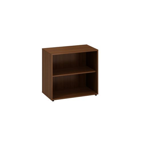 Nízká široká skříň Alfa 500, 73,5 x 80 x 45 cm, otevřená, dezén ořech