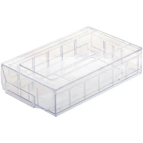 Zásuvkový box, průhledný, objem 2 l