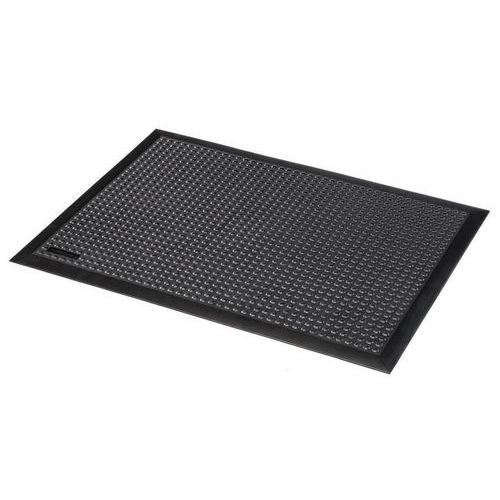Protiúnavová rohož Skystep™ s bublinkovým povrchem, černá, 60 x 90 x 1,3 cm