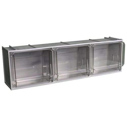 Zásuvkový box Crystal Box, výška 18,5 cm 3 zásuvky.