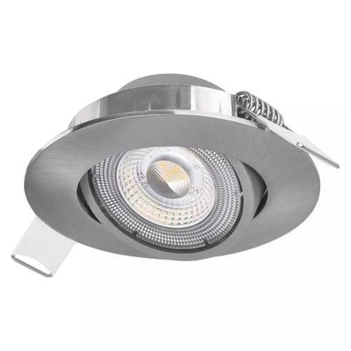 LED bodové svítidlo Emos Simmi, stříbrné, 5 W, neutrální bílá