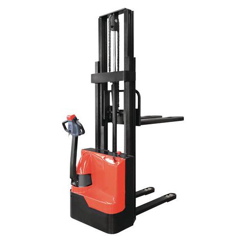 Vysokozdvižný vozík s elektrickým pohonem a zdvihem, do 1 500 kg, výška zdvihu 3 143 mm