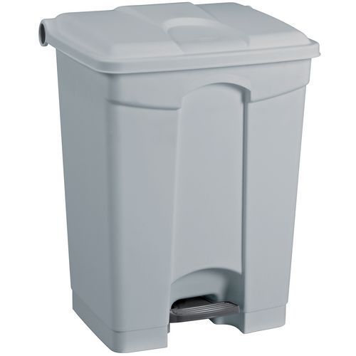 Plastový odpadkový koš Manutan Expert, objem 45 l, šedý