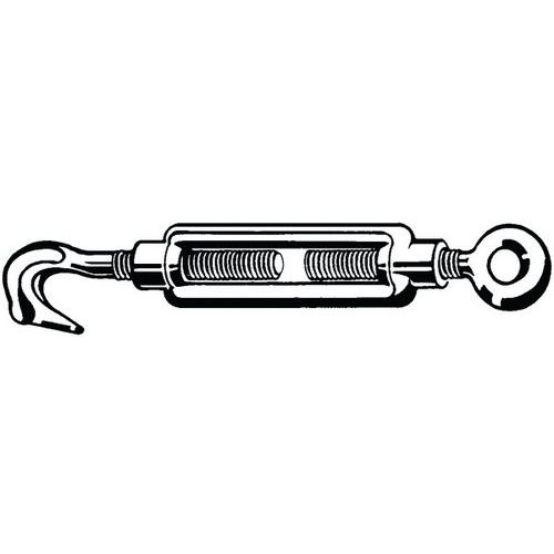 Napínací matice s hákem a okem DIN 1480 Ocel S235JR Pozinkované M8