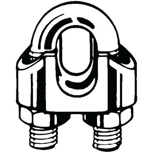 Svorka na drátěná lana, Nerozocel A4 12MM