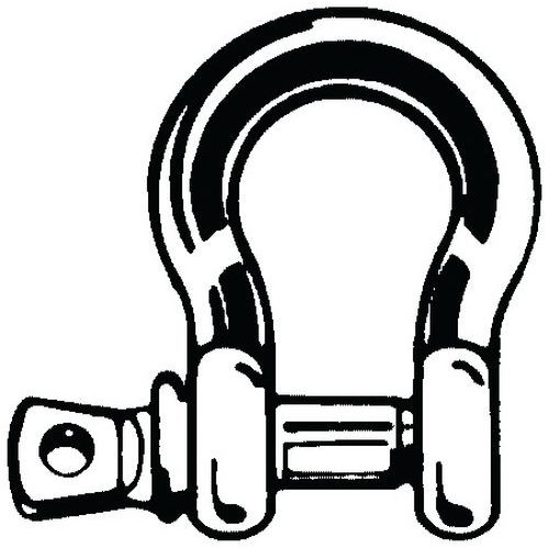 Obloukový (kotevní) článek se závitovým kolíkem s očkem Ocel Pozinkované 22MM