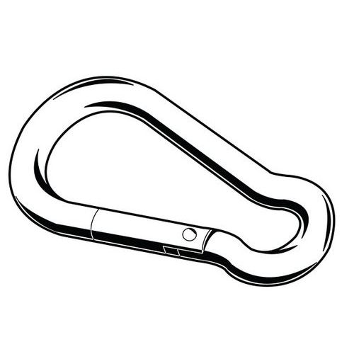 Úchytný hák (karabina) Ocel Pozinkované 6X60MM