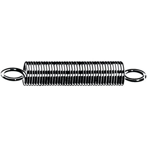 Spirální tažná pružina s anglickým okem DIN 2097 Pružinová ocel Pozinkované 0,5X3,5X12MM