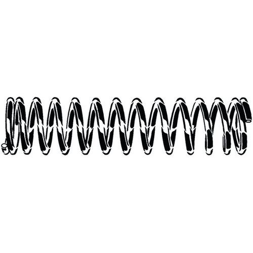 Spirální tlačná pružina DIN 2095 Pružinová ocel Pozinkované 0,5X3,5X12MM