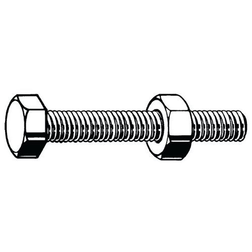Sada konstrukčních šestihranných celozávitových šroubů EN 15048 Ocel Pravý Pozinkované 8.8 M20X45