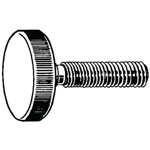 Rýhovaný palcový šroub nízký DIN 653 Ocel Pravý Bez PU M5X12