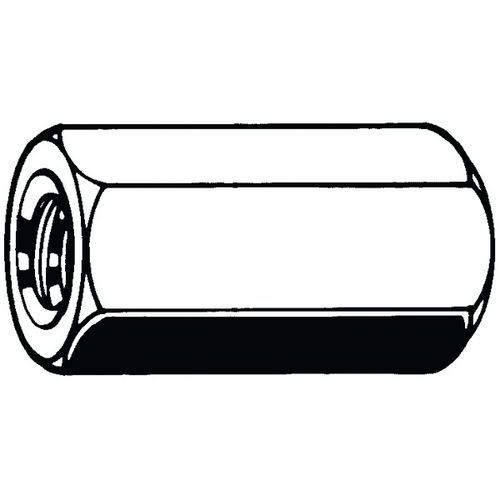 Šestihranná spojovací matice, výška 3 x d Ocel Pravý Bez PU M10