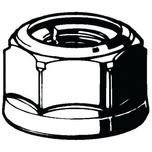 Samosvorná šestihranná matice celokovová SECURIT Ocel Pozinkované žlutě pasivované 6 M12