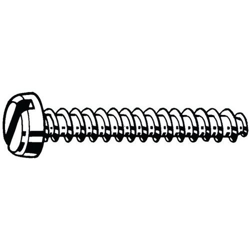 Samořezný šroub s nízkou válcovou hlavou s drážkou, bez hrotu DIN 7971 F Ocel Poniklované ST2,2X4,5MM