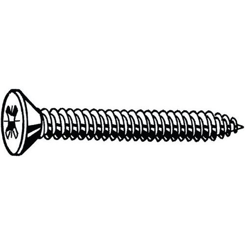 Samořezný šroub se zápustnou hlavou s křížovou drážkou Pozidriv DIN 7982 C-Z Ocel Pozinkované černě pasivované ST4,2X19MM