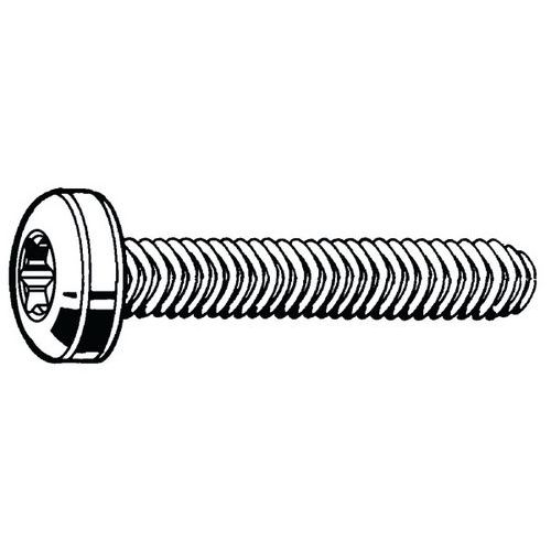 Závitotvorný šroub s válcovou vypouklou hlavou s T-hvězdicí Ocel Pravý Pozinkované M4X8