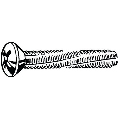 Závitořezný šroub se zápustnou hlavou čočkovitou s křížovou drážkou Phillips DIN 7516 EE-H Ocel Pozinkované M5X25