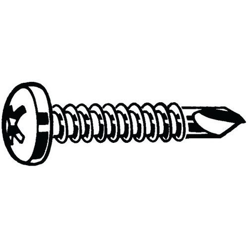 MaxxFast S křížovou drážkou a vypouklou hlavou MaxxFast DIN 7504 M-H Ocel Pozinkované ST4,2X22MM