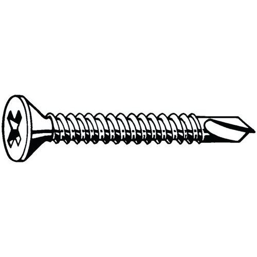Samovrtný šroub se zápustnou hlavou s křížovou drážkou Phillips DIN 7504 O-H Ocel Pozinkované ST3,9X13MM