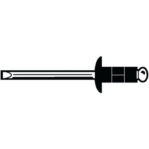 Trhací nýt s vypouklou hlavou Ocel / Ocel Pozinkované 4,0X13,6MM