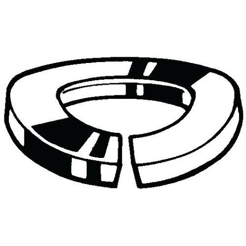 Prohnutá pružná pojistná podložka DIN 128 A Ocel Žárový zinek M12