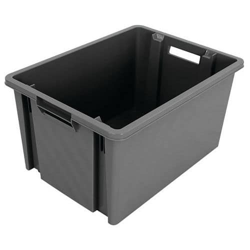 Stohovatelný plastový box NovaBac, šedý, 54 l