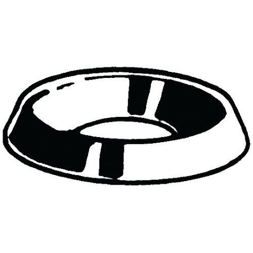 Misková podložka otevřená Mosaz 6,6MM