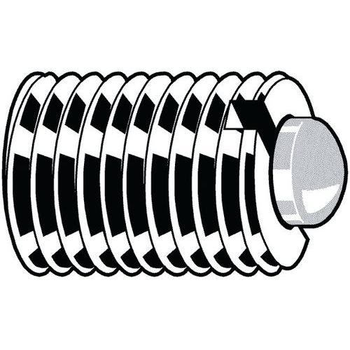 Stavěcí pružný šroub s vnitřním šestihranem s plastovým čípkem Automatová ocel M16X32