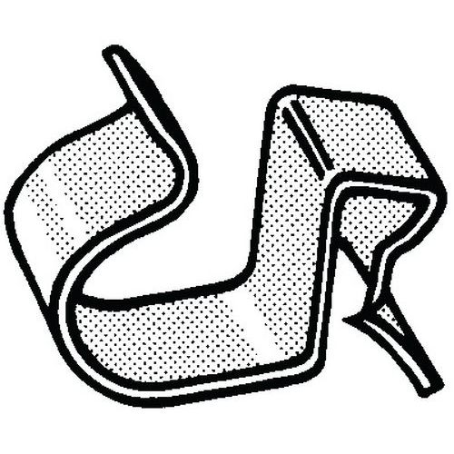 FASTCLIP Kabelová příchytka typ CR Pružinová ocel Deltatone CR-219