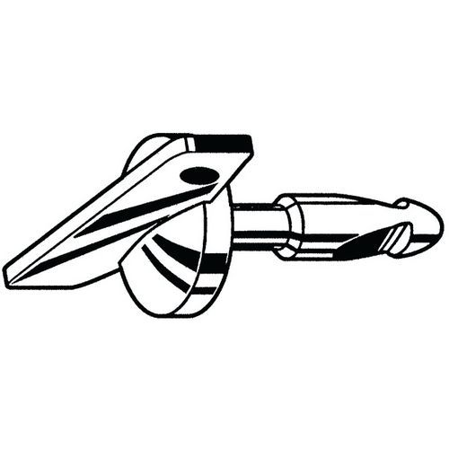 QUICK SYSTÉM Kolík s křídlatou hlavou typ W Mosaz Poniklované W 1606