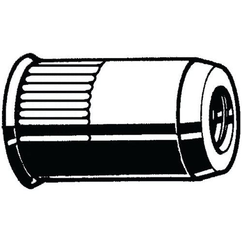 Nýtovací matice se sníženou zápustnou hlavou otevřený typ Ocel Pozinkované 8 ORCSH 30