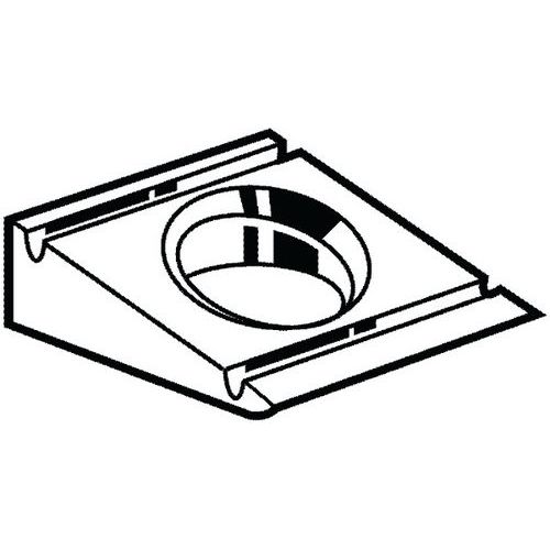 Čtyřhranná klínová podložka 8% pro U-profily DIN 434 Nerezocel A2 M10