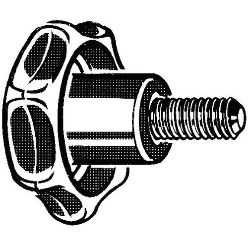 Hvězdicová rukojeť typ L DIN 6336 L Plast Fenolformaldehyd (bakelit) FS31 M8X15