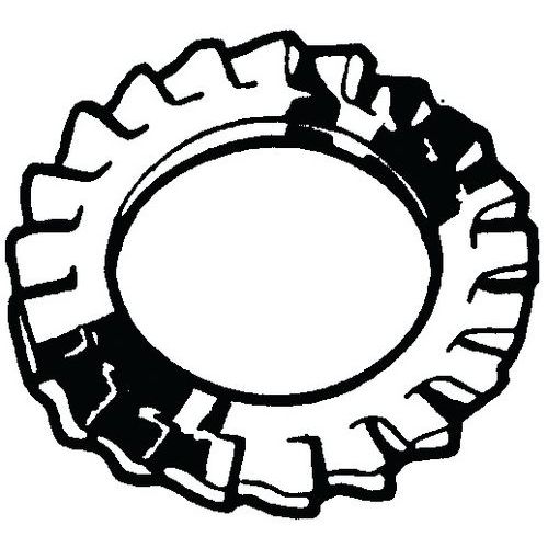 Vejířová pojistná podložka s vnejším ozubením DIN 6798 A Nerezocel A2 M20