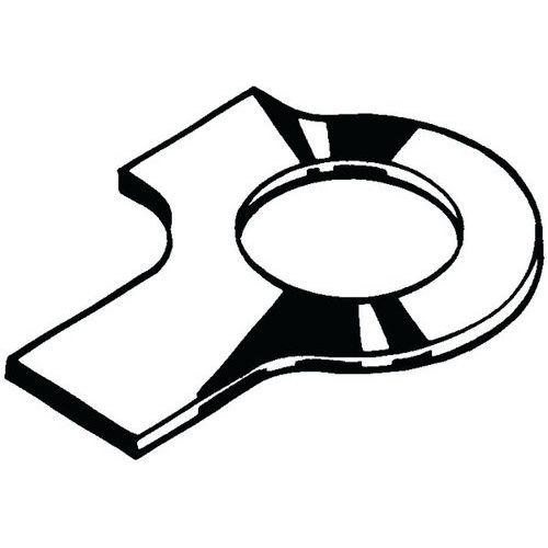 Podložka s dlouhým jazýčkem a křidélkem DIN 463 Nerezocel A2 M10