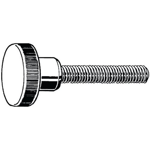 Rýhovaný palcový šroub vysoký DIN 464 Mosaz Cu3 M4X16