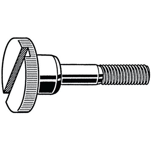 Rýhovaný palcový šroub s drážkou, vysoký DIN 465 Nerezocel A1 M5X20