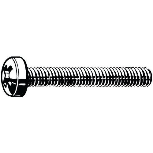 Šroub s válcovou vypouklou hlavou s křížovou drážkou Phillips DIN 7985-H Nerezocel A4 M4X5