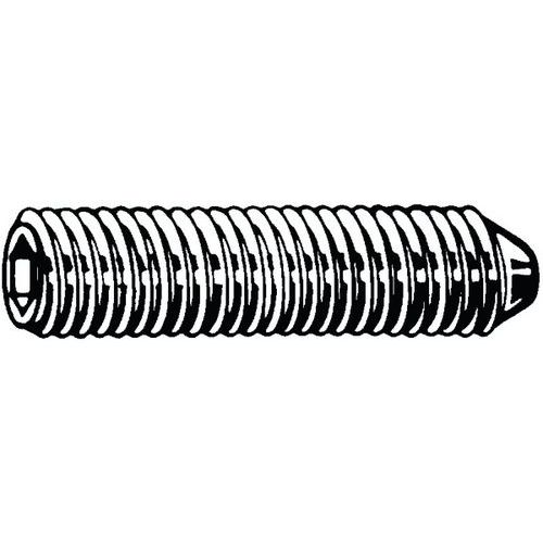 Stavěcí šroub s vnitřním šestihranem a kuželovým koncem DIN 914 Nerezocel A4 Pravý M8X8