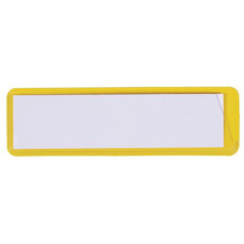 Informační štítky na regály Manutan Expert, lepicí, 100 x 30 mm, 100 ks, žluté