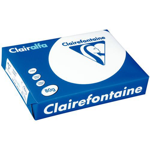 Papír Clairalfa bílý, gramáž: 80, formát A4.