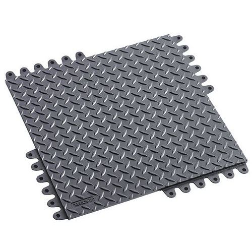 Zátěžová podlaha De-Flex, 450 x 450 x19 mm, nitril, černá, balení 8 ks