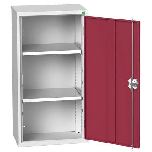 Dílenská skříňka policová Bott Verso, 100 x 52,5 x 35 cm, 2 police, šedá-červená